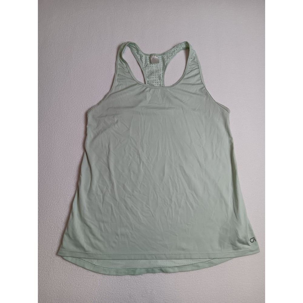 GapFit Womens S Racerback Tank Top Mint Green Mesh Back Athletic Workout